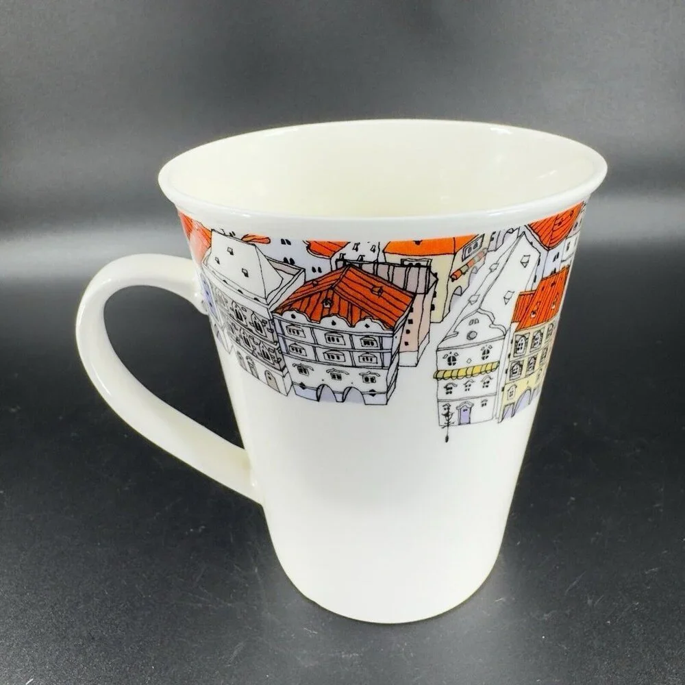 Europe‎ Sketch Rabbitstory Porcelain Coffee Mug Cup Korea Lovely Praha Mug Cup